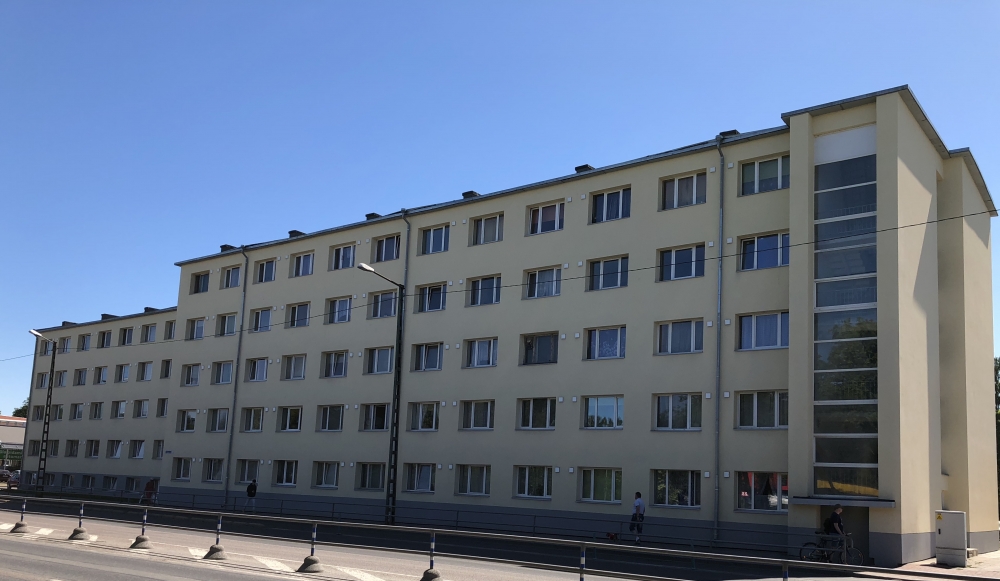Paldiski mnt 75 fassaad pärast renoveerimist